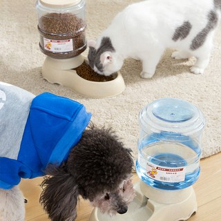 2PCS/Set 3.75L Pet Cat Dog Water & Food Dispenser Automatic Drinker Feeder Bowl (8)