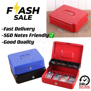 [LocalSeller] Portable Cash Box Deposit Cash Drawer Money Box Cash register Safe Box Cash Compartmen