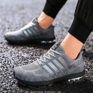 Air Cushion Men Sport Shoes Breathable Mesh Lace-up Sneakers Outdoor Light Non-slip Gym Trainers