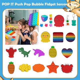 Foxmind Bubble Sensory Push Pop It Fidget Game Toy Autism Stress Relief Anti Anxiety Silent Classroom