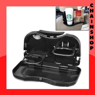 Portable Car Tray and Cup Holder (Black)