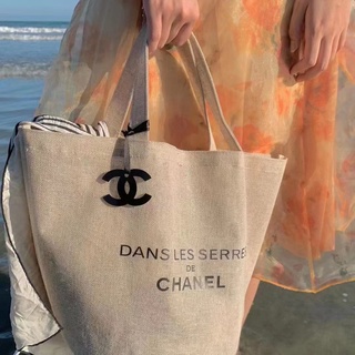 Chanel Bucket Bag Vintage Vintage Cloth Bag Shoulder Canvas Bag Handbag Shopping Bag