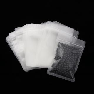 SUHE 20 Pcs Transparent Matte Self Seal Zipper Packaging Bag (2)
