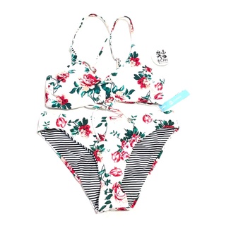 Floral White Cupshe Bikini Pair Swimsuit Two Piece 2pc Swimwear