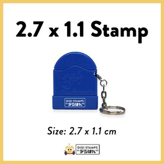 【Ready Stock】◊2.7 x 1.1 Customizable Pre-inked Stamp | Digistamps Philippines