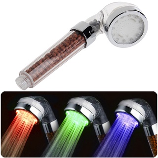 tree 3 Color Changing Shower Head LED Temperature Control Water Glow Light Filter (7)