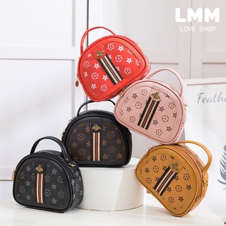 0021 korean style high fashion inspired printed print leather sling bag handbag hand bags