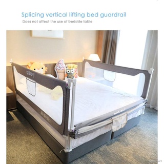 1.2M/1.5M / 1.8M / 2.0M Adjustable Baby Playpen Safety Bed Fence Kids Vertical Lift Bed Rail Infants (1)