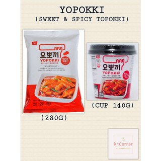 Yopokki Sweet & Spicy Topokki (280G, CUP 140G)