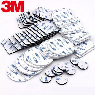 3M Double Sided Tape White Foam Tape Strong Pad Mounting Adhesive Self Adhesive Non-slip Mat Sticky Pads(Square + Round) Double Sided Adhesive Tape Table