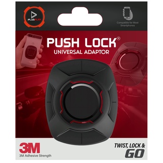 PLUGPLAY Push Lock Universal Adaptor Original 3MVhb adhesive Mount MTB Motorcycle Quad Lock