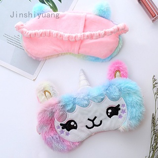 Jinshiyuang ZTL Cute Animal Eye Mask Soft Plush Sleep Masks for Women Girls Home Sleeping Traveling (Unicorn): Health &amp; Personal Care