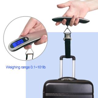 Digital luggage scale 50kg x 10g portable electronic scale Weight scale suitcase travel hanging Stee