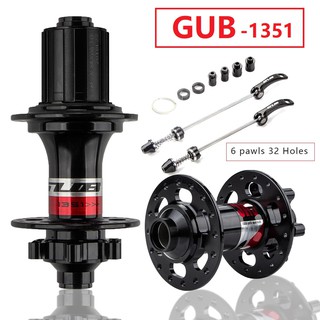 [Promotion] GUB 1351 Bicycle 32/36 Hole Hub Bike Hub with Quick Release Skewers set 8-11 Speed ​​72 Ring Hub