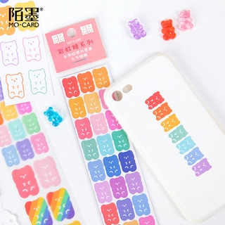 Sunny 2 Pcs Rainbow Candy Masking Tape Diary Scrapbooking DIY Decoration Washi Tape (3)