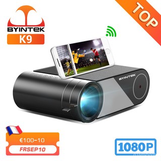 BYINTEK K9 Mini 1280x720P Portable Video Beamer LED Projector Proyector for 1080P 3D 4K (Option Mult (1)