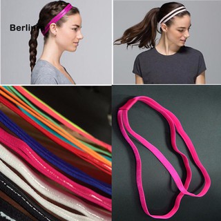 ●BE Fashion Women Girl Double Band Anti-Slip Sports Yoga Elastic Headband Hairband