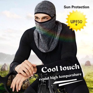 Summer Face Mask Cycling Cooling Ice Silk Face Mask UV Protection Motorcycle Riding Breathable Mask