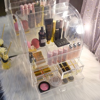 Acrylic Dust free Cosmetic Makeup Skincare Organizer Holder Storage Box