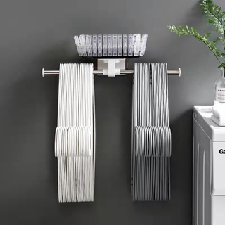 Clothes Bar Pipe Wall Mounted Clothing Rack Wardrobe Clothes Display Organizer Clothes Hanger Rack