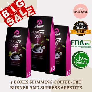 Sale! 3 BOXES Nutrifit 360 Slimming Coffee and whitening Coffee 100% authentic and Original