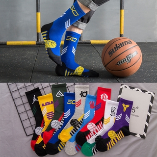 NBA Socks Team Logo Pattern Socks Long Cotton Basketball Socks