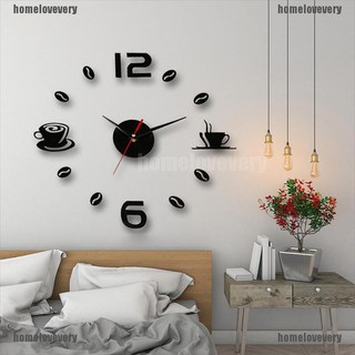 Love modern art diy wall clock 3d self adhesive sticker design home office room decor ph