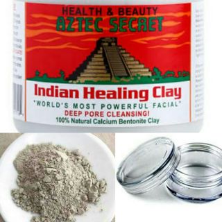 AZTEC SECRET INDIAN HEALING CLAY 100g in clear container