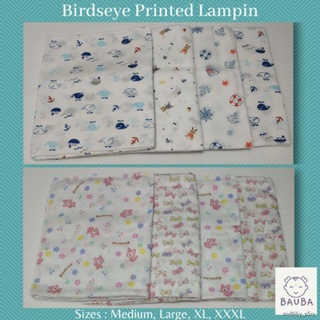Bauba Baby Birds Eye Printed Lampin Girl Boy M/L/XL/XXXL | 6pcs/12pcs set