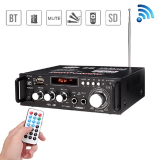 600W Bluetooth Stereo Audio Amplifier Car Home HiFi Music SD USB FM AMP 12V/220V