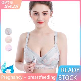 READY STOCK Lace Breastfeeding Bra Maternity Bra Nursing Bras for Pregnant Women Underwear