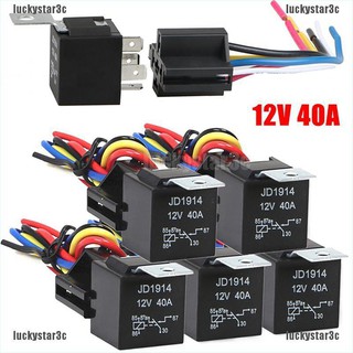 Luck Waterproof Automotive Relay 12V 5Pin 40A Car Relay 12V 5Pin With Relay Socket