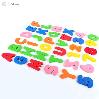 【Ready Stock】❣26 Letters 10 Numbers Foam Floating Bathroom Toys for Kids Baby Bath Floats (7)