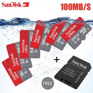 SanDisk memory card micro sd 8GB 16GB 64GB 128GB 100mb/s