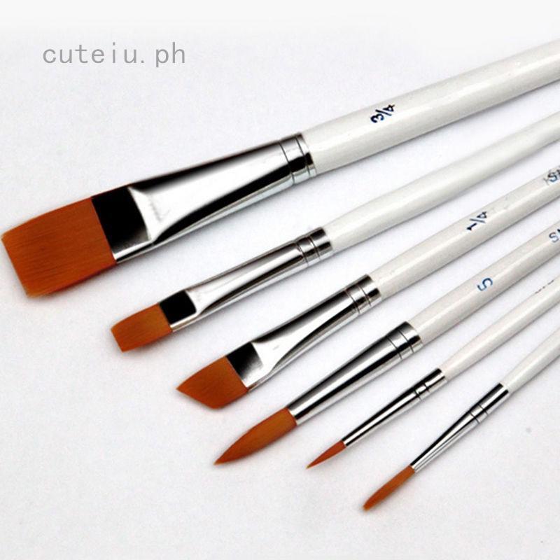 Professional Painting Set 6pcs Acrylic Oil Watercolors Artist Paint Brushes (1)
