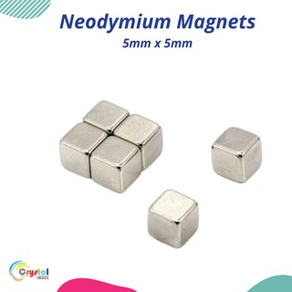 Neodymium magnet 5mm x 5mm 1pc - Square Cube Shape Rare Earth Neodymium Super Strong NdFeB Magnet
