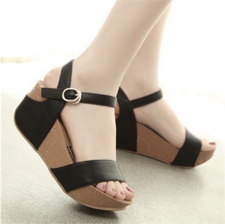 Fashionable Slope And Sandals Korean Women Flat Sandals (4)