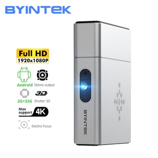 [recommended]BYINTEK U50 Full HD 1080P LED DLP Mini 3D 4K Android Smart Portable Projector Proyecto