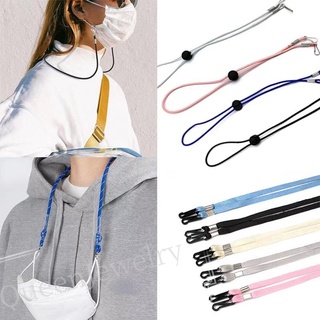 Mask Lanyard Hanging Strap Face Shield Holder Adjustable Traceless Ear Hangings Rope