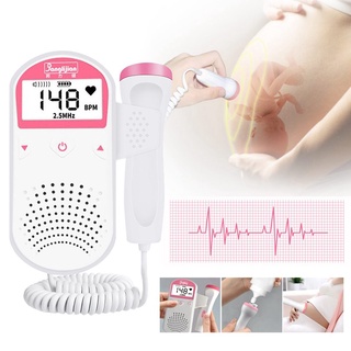 【Ready Stock】Baby Safe ✟✠✶【Free 250ml Gel】LCD Fetal Doppler Detector Portable Baby Heart Rate Monito