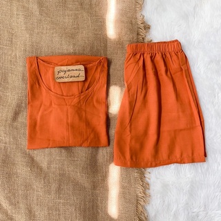 LIZ | soft linen oversized shirt + shorts loungewear pajama set | PajamasOverload (4)