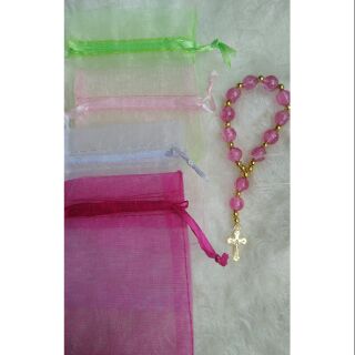 Mini rosary (fushia)