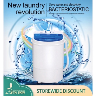 ✈Single-tub small washing machine mini washing machine dehydrating washing machine (2)