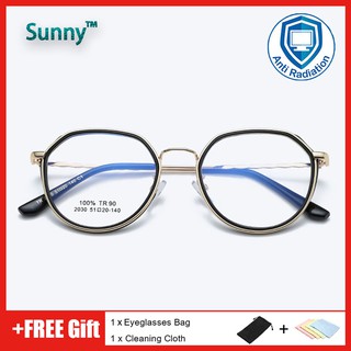 Fashion Anti Radiation Eyeglasses For Women Men Replaceable Lens TR90 Metal Anti Blue Light Glare Computer Glasses Optical Glasses Frame