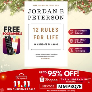 12 Rules for Life (ORIGINAL) by Jordan Peterson Paperback Self Help Books with Freebie