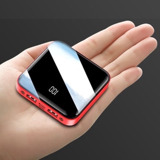 Power Bank 10000mAh Mini Small Mirror Screen 2.1A Fast Charging Smart LED Digital