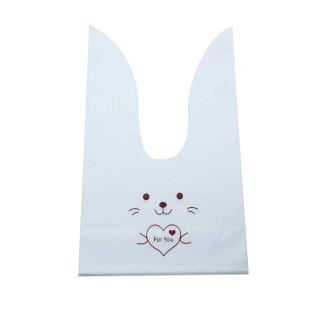20pcs/lot Cute Rabbit Ear Bags Cookie Plastic Bags&Candy Gift Bags For Biscuits Snack Baking Package (7)