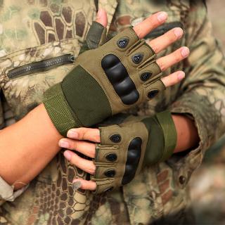 Outdoor Tactical Mitt Military Shooting Hiking Hunting Rock Climbing Air Gun Half Finger Gloves