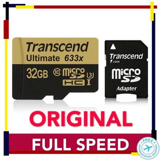 100% Original FASTFULL Transcend SD Card micro Card 8GB 16GB 32GB 64GB MEMORI KAD with Adaptor