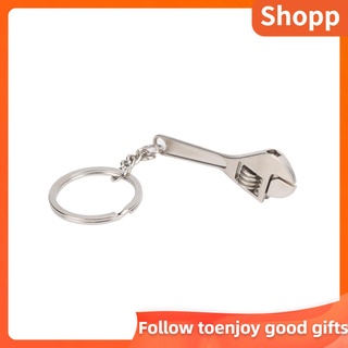 Shopp keychain car auto accessorie Wrench Keychain Miniature Zinc Alloy Keyfob Decoration Present for Parents Friends araba aksesuar
